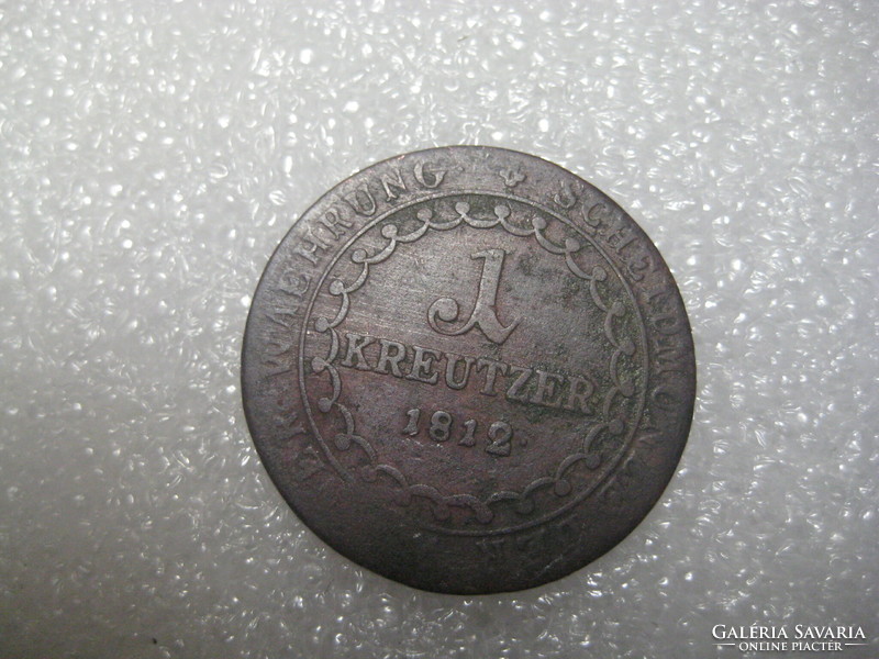1 krajcár  B .  1812   II.  Ferenc  Austria ,     Körmöcbánya   25 mm