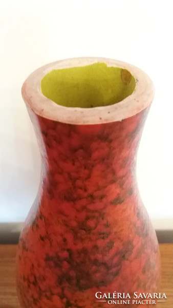 Retro régi kerámia nagy váza 37 cm mid century
