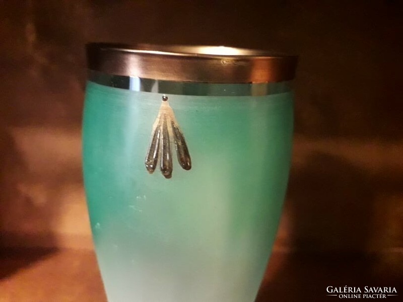 Ornate glass chalice.