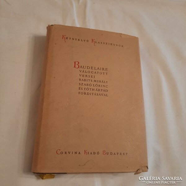 Baudelaire's selected poems Corvina published bilingual classics series in 1957