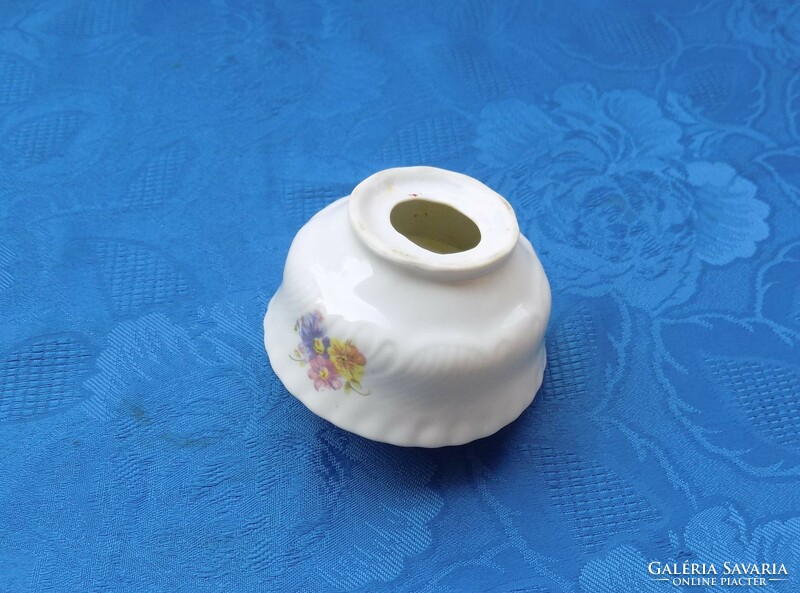 Antique porcelain table salt holder wine holder (8 / k)