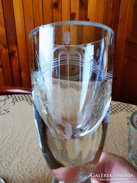 5 db-os bieder üveg pohár készlet