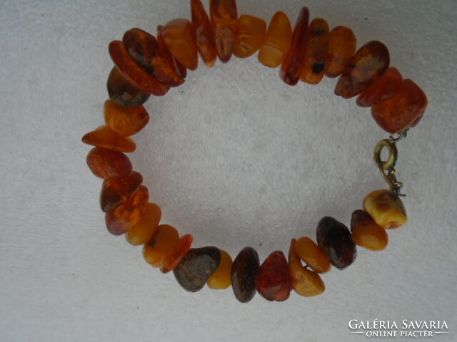 100% Natural Million Year Old Egg Yellow Amber Bracelet 17-18 Wrist Great Great
