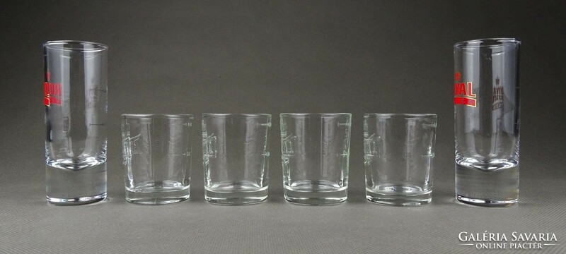 1J034 royal vodka stampedlis glass set 6 pieces