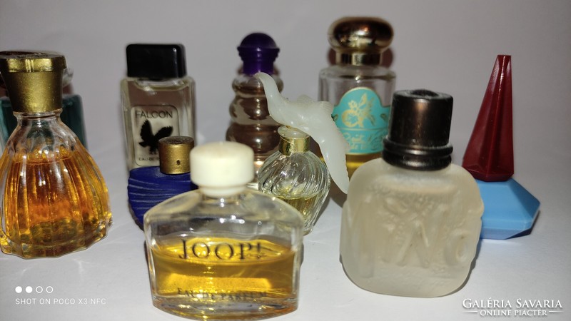 Collection of vintage mini perfume ten pieces together with special scents for summer