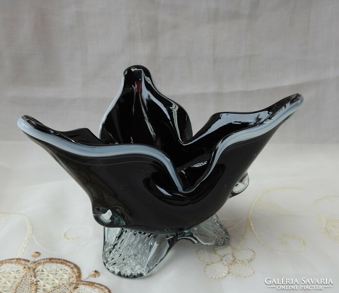 Muránói üveg kehely váza