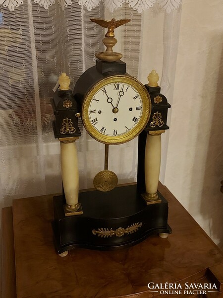 Antique Biedermeier beautiful table clock!