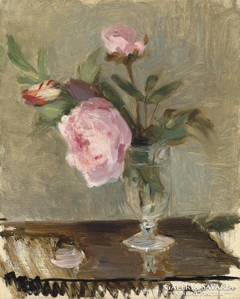 Berthe Morisot - Pünkösdi rózsa - vászon reprint vakrámán