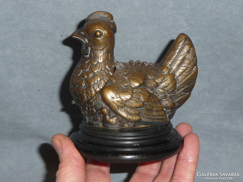 Antique Figural Metal Bushing Hen Shape Copper Bushing Antique Copper Hen Figure Antique Bushing Figure 19. Sz