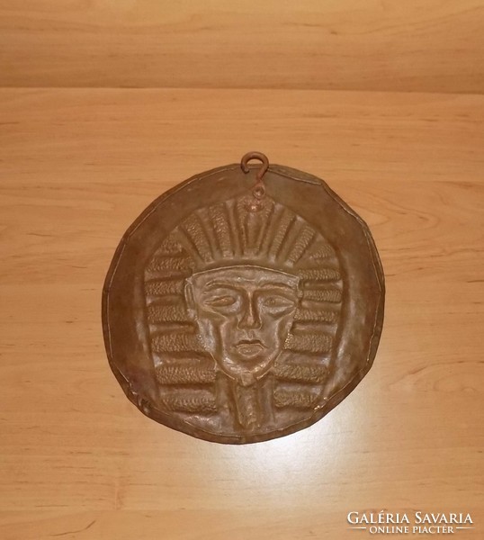 Copper wall ornament embossed pharaoh 22 cm (3p)