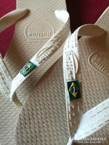 BALLINA 37-38-as strandpapucs, csúszásmentes flip-flop, lábujjközös papucs, Made in Brazil