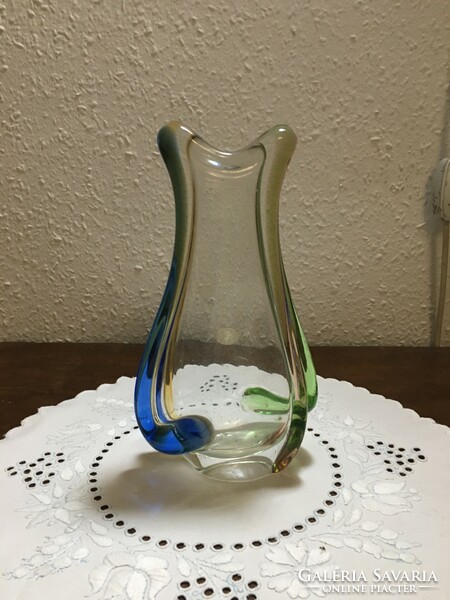 Csehszlovák üveg váza