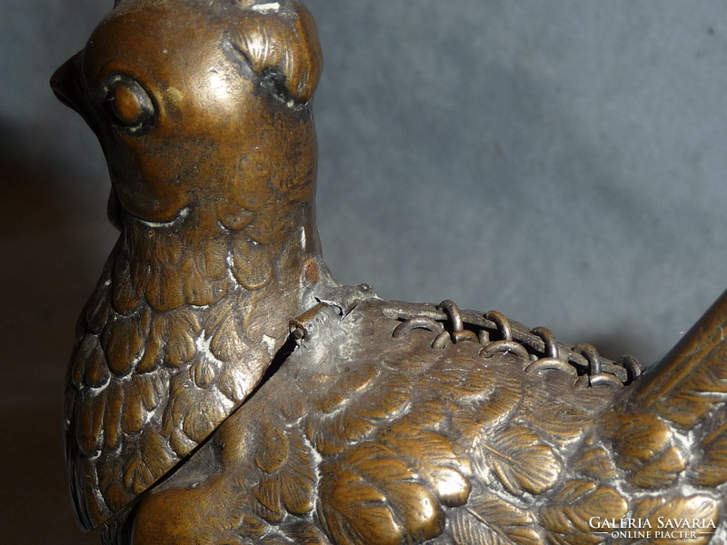 Antique Figural Metal Bushing Hen Shape Copper Bushing Antique Copper Hen Figure Antique Bushing Figure 19. Sz