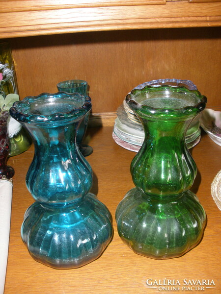 Zöld és kék váza