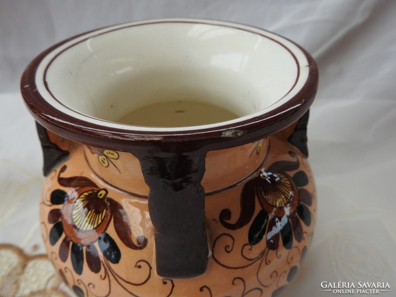 Antique city multi-eared ceramic vase