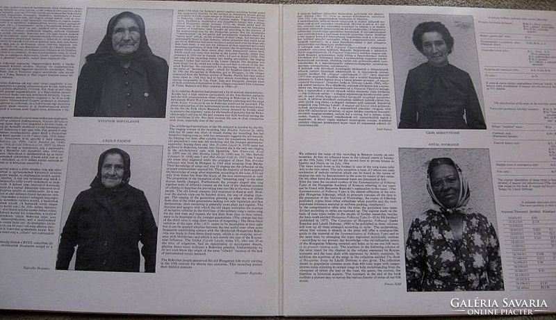 Sample copy of Bukovinian Szeklers sheet music and lyrics 1988 vinyl record