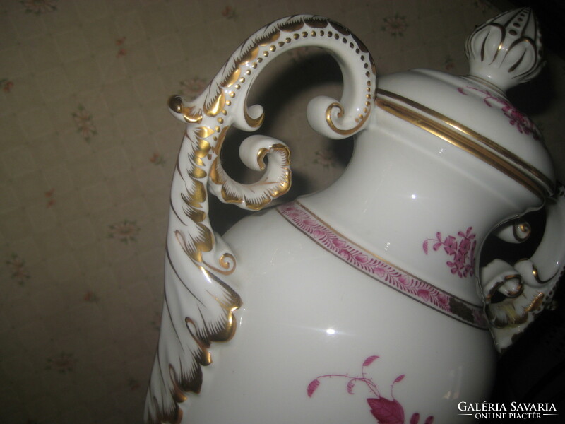 Herend vase with lid 38 cm