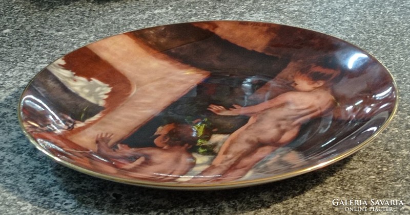 A "fürdő után" by Paul Peel. Limitált kanadai gyűjtói tányér(27cm) a Loeb kollekcioból