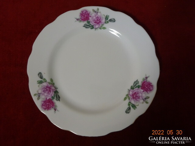 Chinese porcelain small plate, six in one for sale, rose pattern. He has! Jókai.