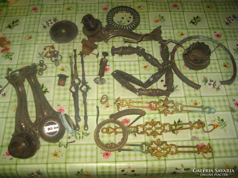 Antique chandelier parts made of copper for replacement or other use ...