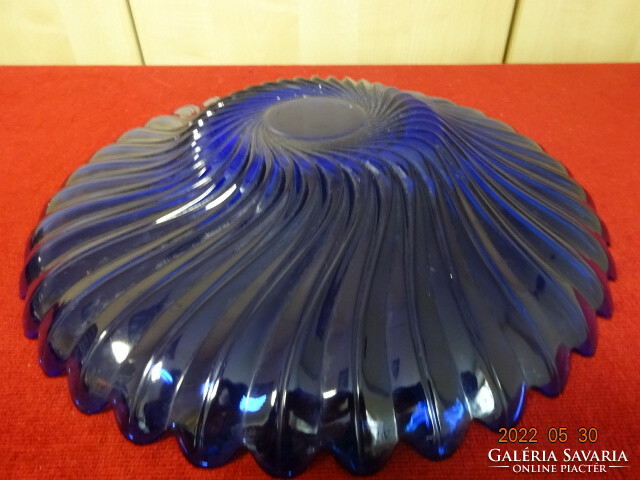 Cobalt blue glass centerpiece, diameter 33 cm. He has! Jókai.