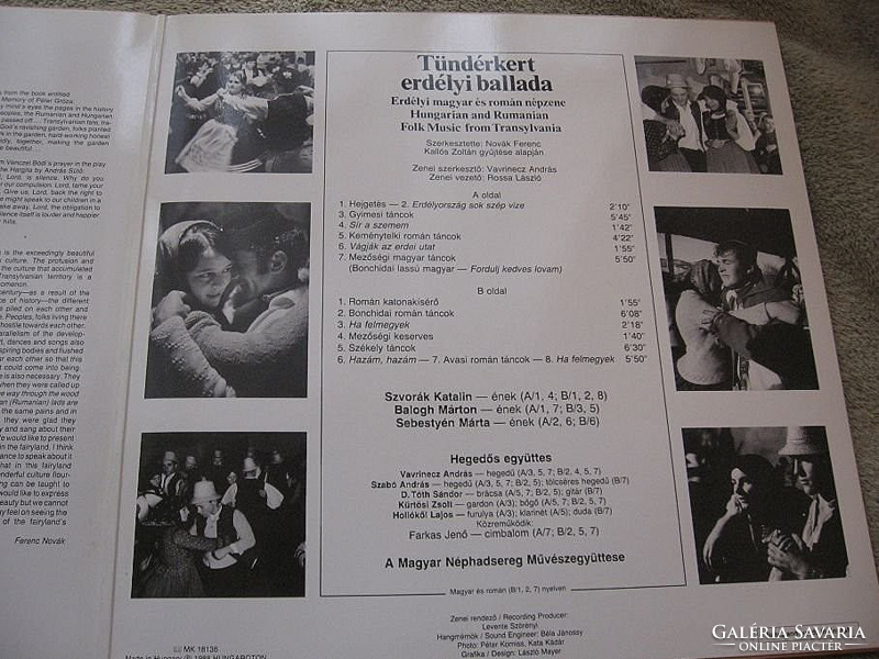 Sample fairy garden with Transylvanian ballad lyrics 1988 vinyl record