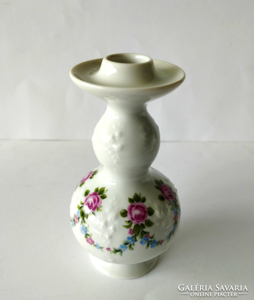 Discounted! Beautiful walendorf porcelain candle holder with rose garland