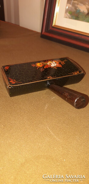 Old hand painted swiss wood roller