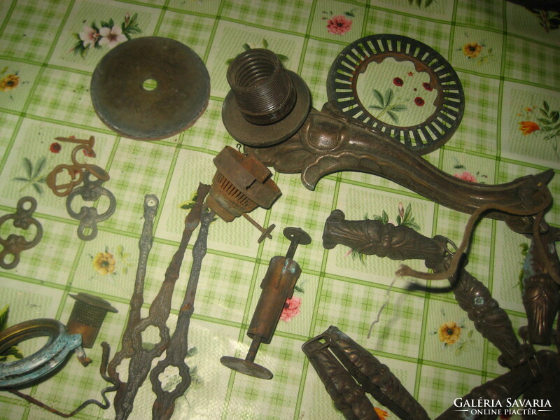 Antique chandelier parts made of copper for replacement or other use ...