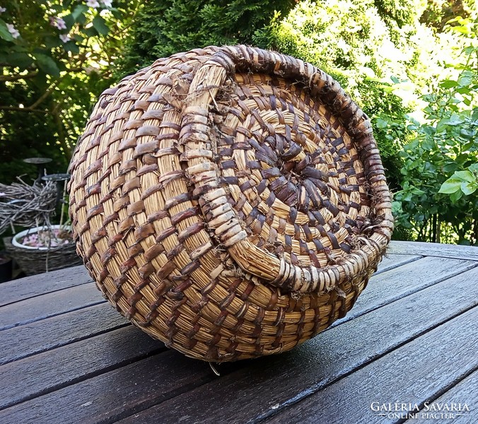 Old folk mat basket 22cm
