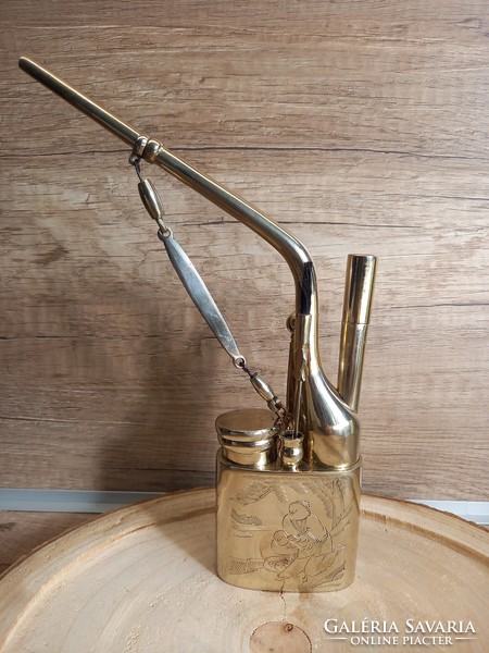 Kínai vízipipa.Rézötvözett c1920