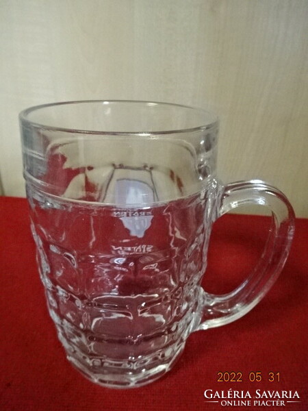 Glass beer mug with gs spaten munich inscription. He has! Jókai.