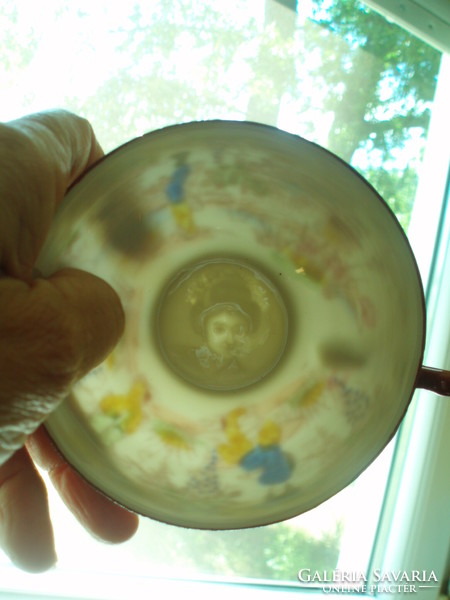 Vintage lithophane hand painted japanese eggshell porcelain tea set