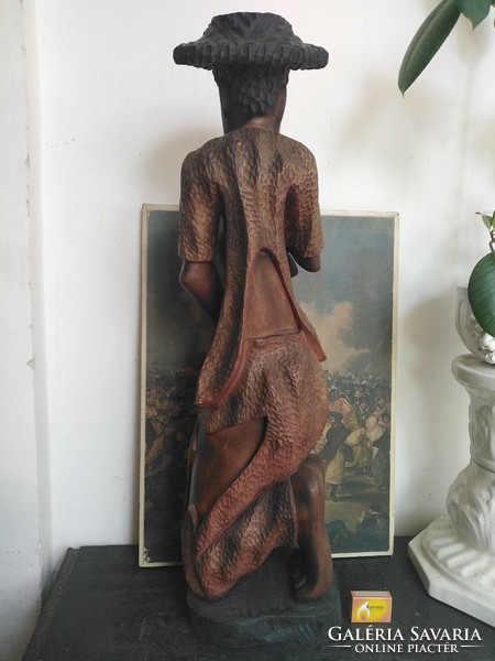 Carved wooden sculpture 77 cm