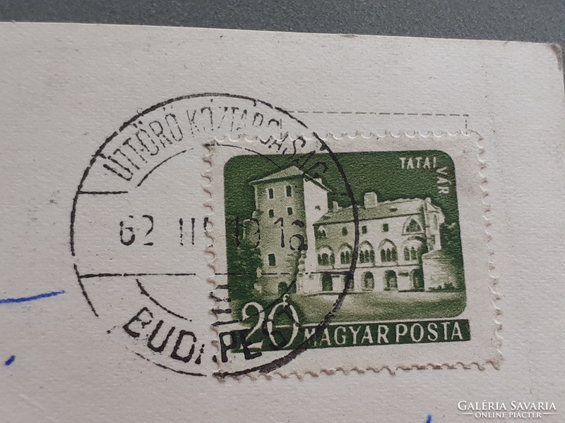 Régi képeslap 1962 Úttörővasút Ságvári-liget állomás fotó levelezőlap