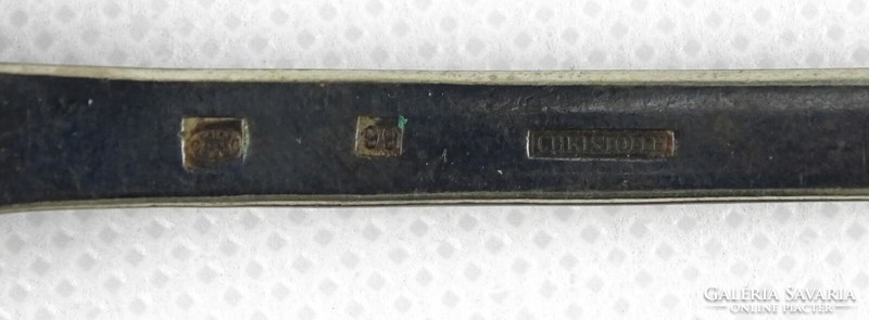 1J095 Antik nagykanál ezüstözött Christofle 27.5 cm