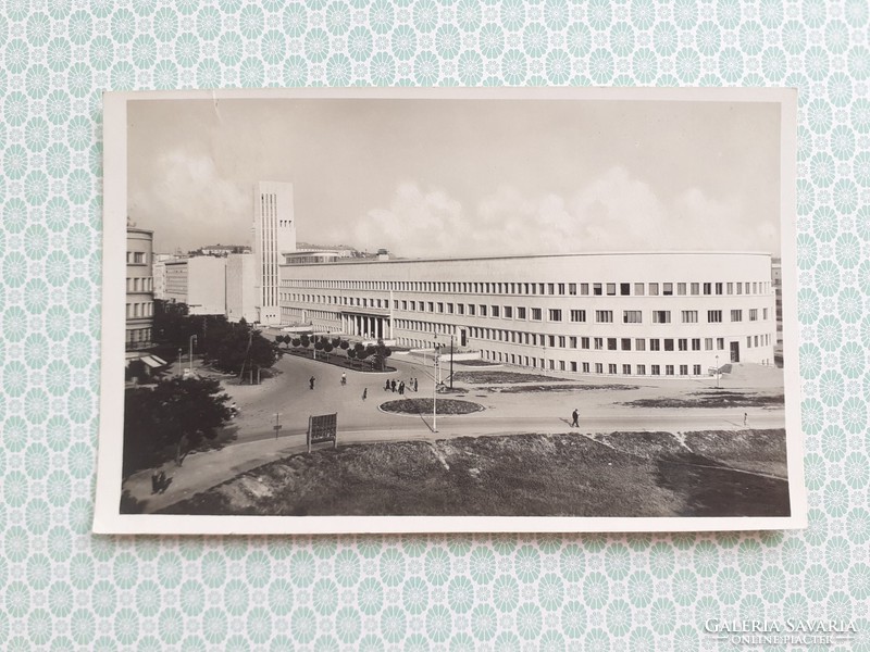 Old postcard 1942 Novi Sad ban palace photo postcard
