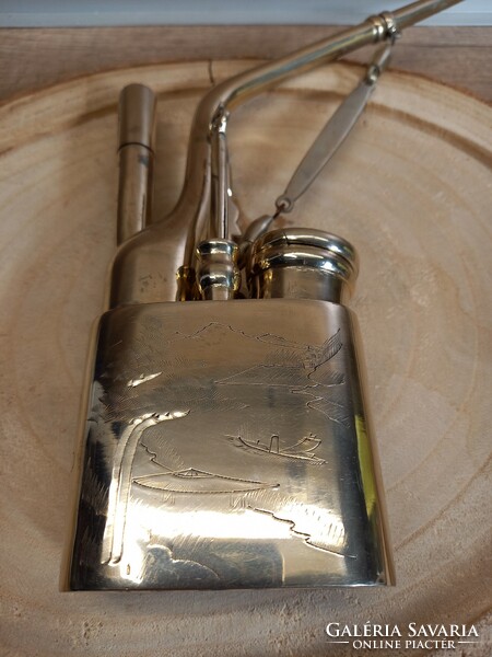 Kínai vízipipa.Rézötvözett c1920