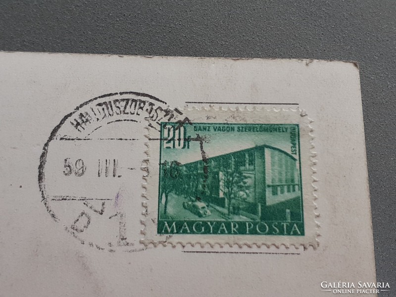 Régi képeslap 1959 Hajdúszoboszló Diósgyőri dolgozók üdülője fotó levelezőlap