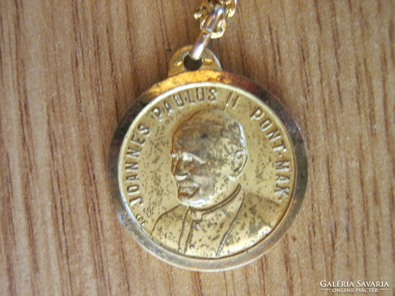 Vatican Memorial Necklace Pendant ii. Pope John Paul II