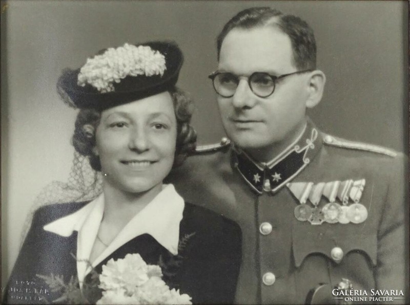 1J075 vajda m. Paul: old military portrait with his wife