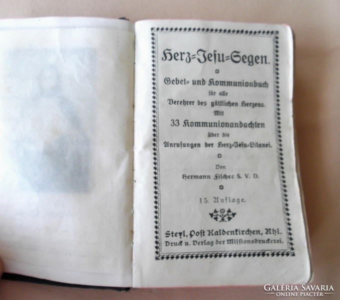 Antik német gótbetűs imakönyv eladó! 1920