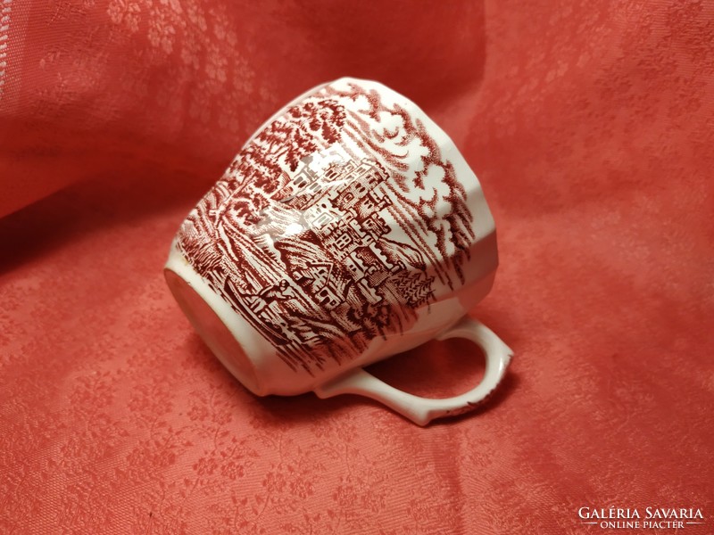 Jelenetes angol porcelán csésze pótlásra