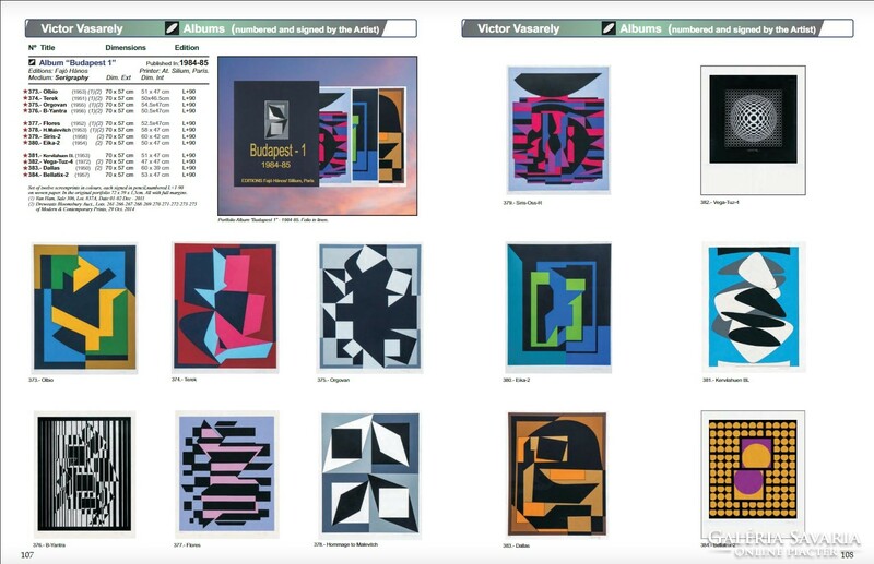 Victor Vasarely (1906 - 1997) siris 2. Limited Edition: 77/90.