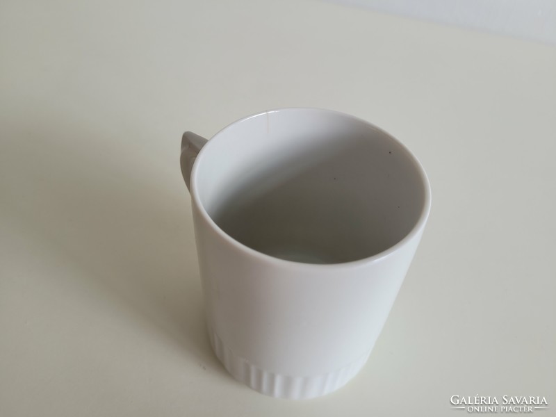 Régi Zsolnay porcelán bögre virágos népi teás csésze