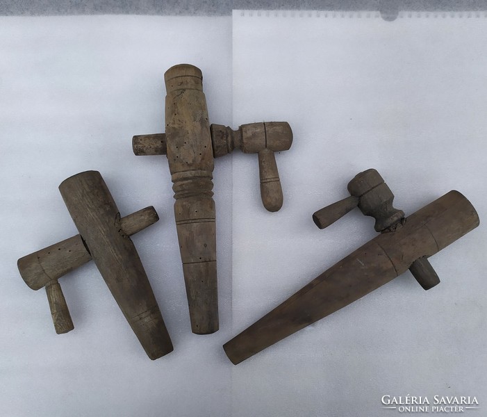 Old wooden barrel tap for sale! (3 pcs)