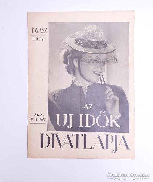 Régi újság 1938 tavasz Az Új Idők Divatlapja