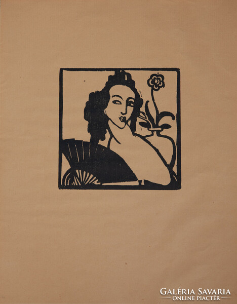 Woodcut by Gino Carlo Sensani (Italian 1888-1948)