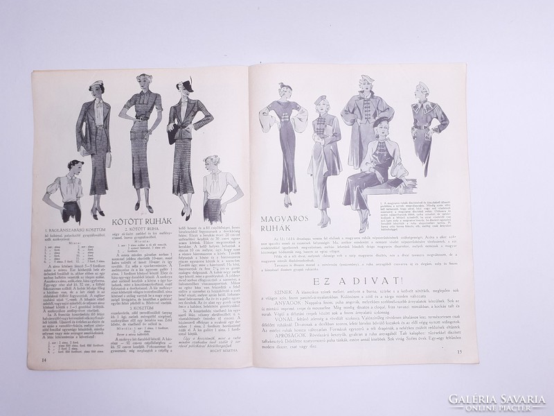 Old newspaper Spring 1936 is the fashion magazine of the new times