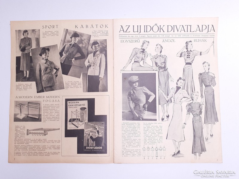 Old newspaper Fall 1937 is the fashion magazine of the new times